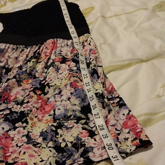 Xhilaration romper Black eyelet tank with elastic waistband Size S/P - Picture 10 of 16